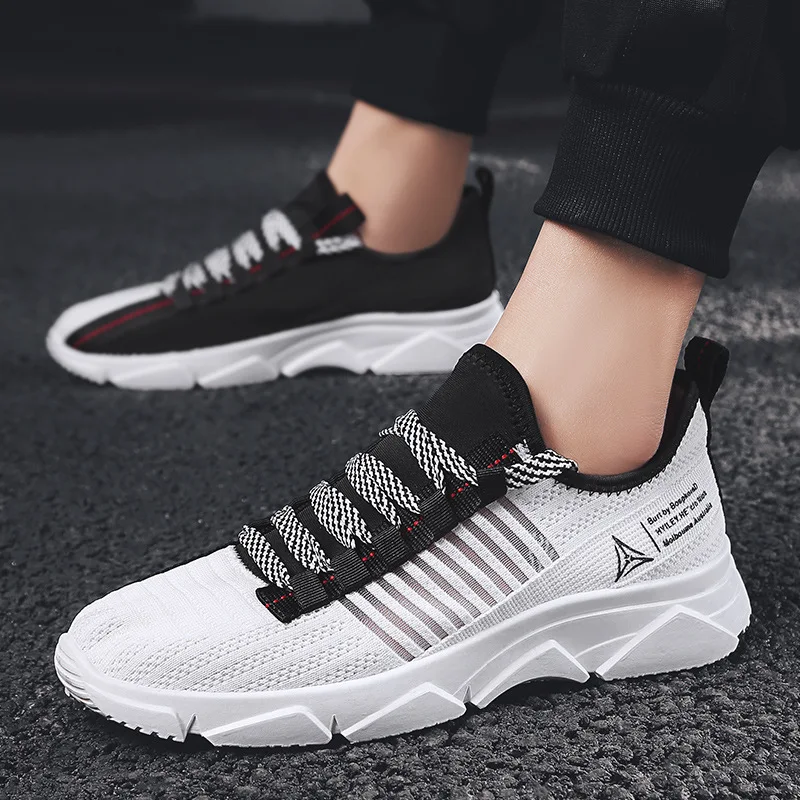 Летние мужские кроссовки flyknit 2019 новые уличные кроссовки мужские белые спортивные кроссовки мужские кроссовки для бега