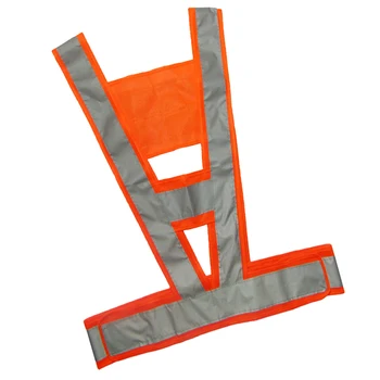 

Unisex V-Shaped Waiscoat Safety Vest Traffic Clothing High Visibility Light Weight