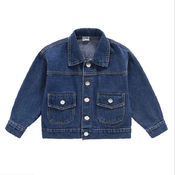 

Spring Autumn Denim Jacket For Boys Fashion Coats Children Clothing Baby Girls Clothes Outerwear Fashion Jean Jackets For 3-7 Y