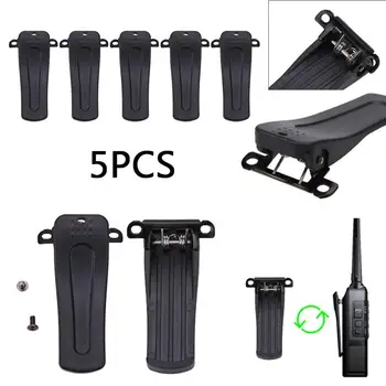 

5Pcs PVC Interphone Back Clip Belt Clip for BaoFeng BF-666S 777S BF-888S 2-Way Radio Walkie-talkie Accessories High Quality