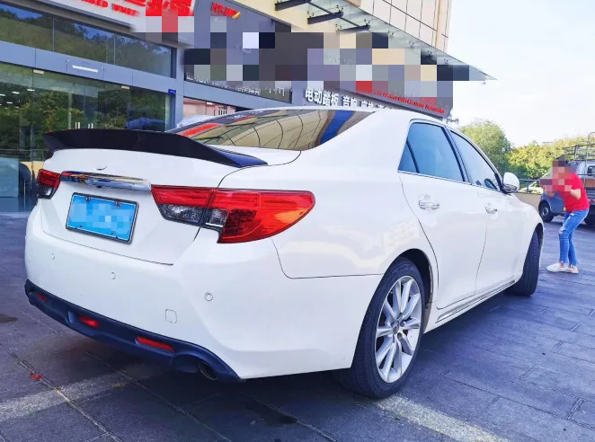 Для TOYOTA Mark X Reiz COROLLA спойлер R Стиль углеродного волокна материал заднего крыла крыло 2010- 2011 2012 2013