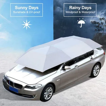 

2020 Universal Car Cover 4.8M 4.2M Automatic Car Sun Shade Umbrella Car Cover Tent Anti-UV Protection remote control