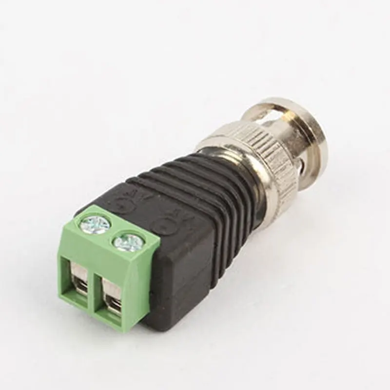 HKIXDISTE 100 шт. Mini Coax CAT5 штекер BNC разъем для камеры CCTV Видео балун адаптер|bnc connector|video