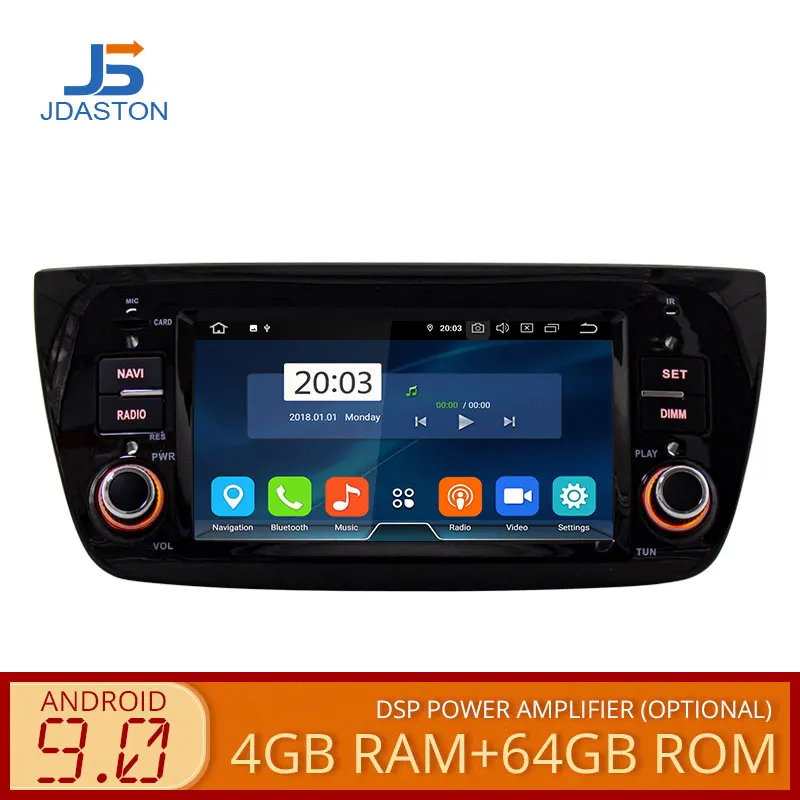 JDASTON Восьмиядерный Android 9,0 автомобильный dvd-плеер для FIAT DOBLO Opel Combo Tour 2010- Мультимедиа gps 1 Din автомагнитола стерео 4 Гб