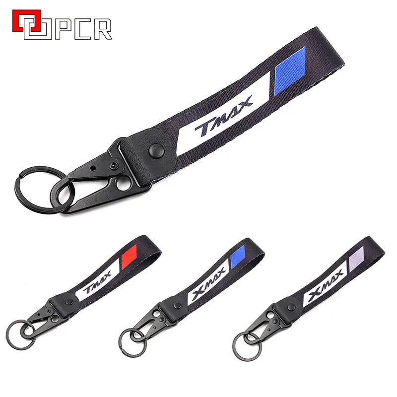 

For YAMAHA T-MAX 500 530 TMAX530 SX/DX TMAX 560 XMAX 125 250 300 400 Motorcycle Embroidery Tag Keyring Keychain key lanyard