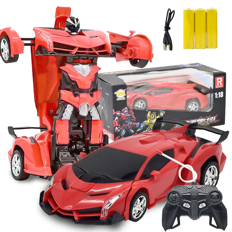 

Remote Control Transformer a Key Deformation Robot Electric Jingang Boy CHILDREN'S Electric Toy Car