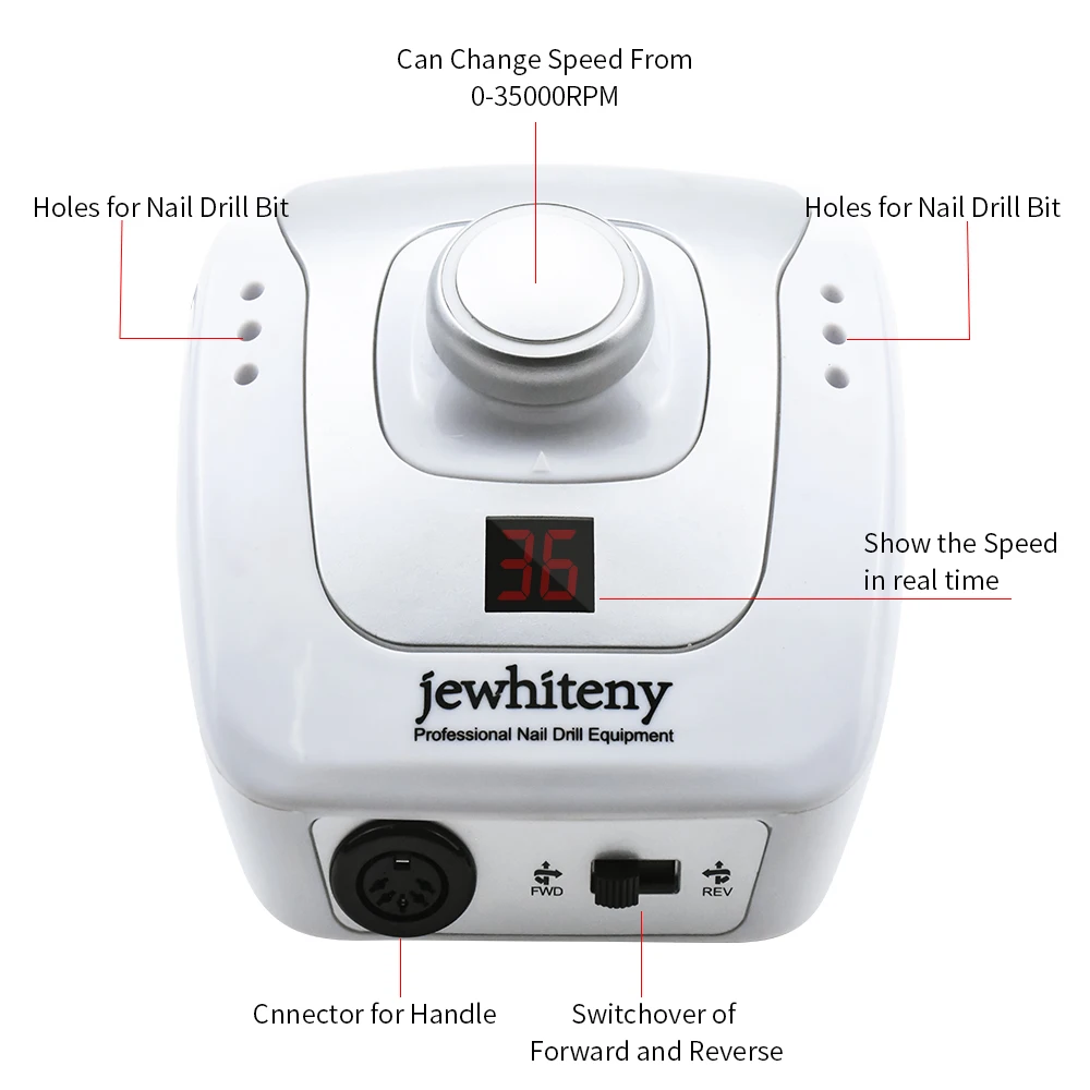 Cena 32W 35000RPM elektryczna wiertarka do paznokci sprzęt do paznokci maszyna do manicure narzędzia Pedicure akryle frezowanie Nail Art wiertarka Pen zestaw urządzeń