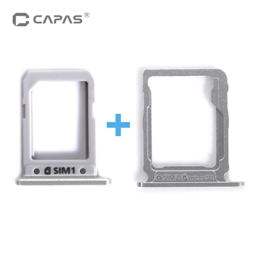 Silver Для Samsung Galaxy A8 sim-карта+ микро-лоток для карт SD Держатель Слот адаптер для Galaxy A8 A8000 запасные части - Цвет: Silver
