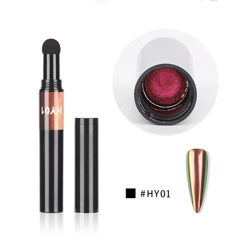 Double Color Fluorescent Nail Dipping Powder Pencil Cushion Polish Nail Art DIY Glow Effet Party Pigment Eye Shadow Use