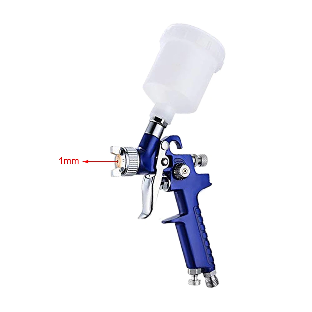 0.8mm/1mm Nozzle H-2000 Professional Car Furniture Mini Repair Gun HVLP Spray Gun Air Paint Spray Guns Airbrush for Touch Up Car