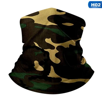 3d camouflage solid bandana neck g