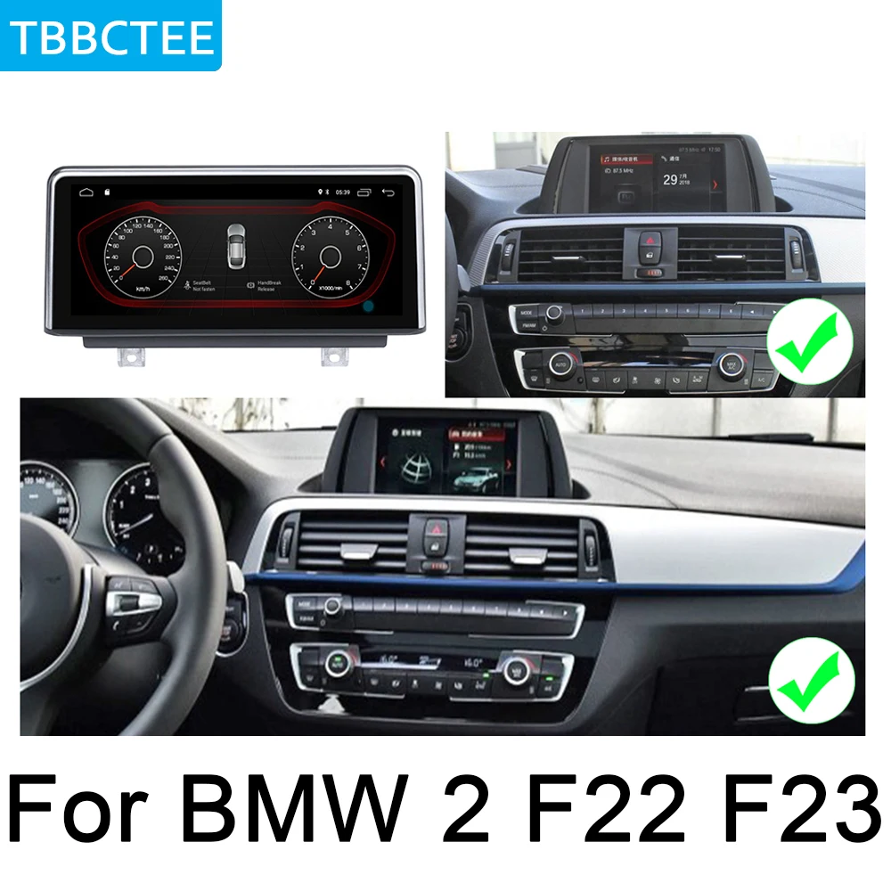 Cheap For BMW 2 Series F22 F23 2017~2019 EVO Car Android original style GPS Navigation radio stereo multimedia player DSP touch screen 4