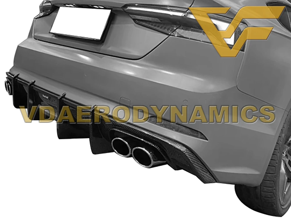 Подходит для 12-16 17-19 Audi A5 S5 A5 с Sline VAD-K из углеродного волокна задний диффузор для губ Бампер Комплект-3 вида стилей на выбор