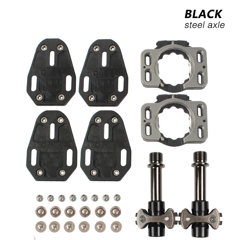 

Mountain Self-locking Pedals Road Bike Three Bearing Long adapter screws