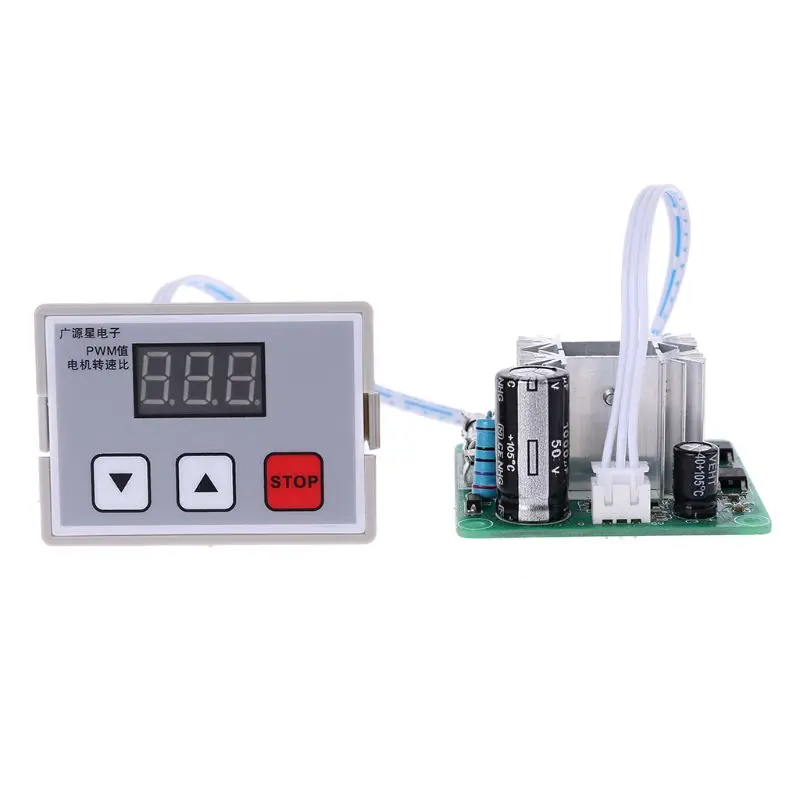 DC 12V 24V 10A ШИМ регулятор скорости двигателя Лер регулятор цифровой переключатель контроля скорости