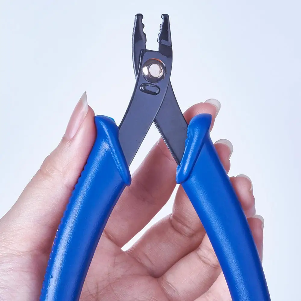 1pcs Steel Wire Cutter Plier Micro Tube Beads Crimper Crimping Pliers  Jewelry Making Tools 130x65x10.5mm - AliExpress