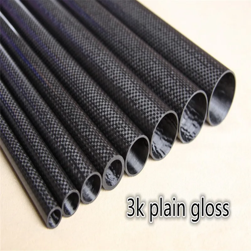 2 pcs 40MM OD x 37MM IDx500MM Carbon Fiber Tube 3k with 100% full carbon (Roll Wrapped) Quadcopter Hexacopter Model 40*37 | Игрушки и