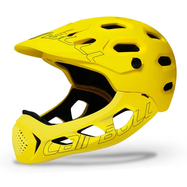 Cairbull ALLCROSS MTB горный велосипед с полным лицом шлем Экстремальные виды спорта безопасный шлем велосипедный шлем bicicleta - Цвет: yellow