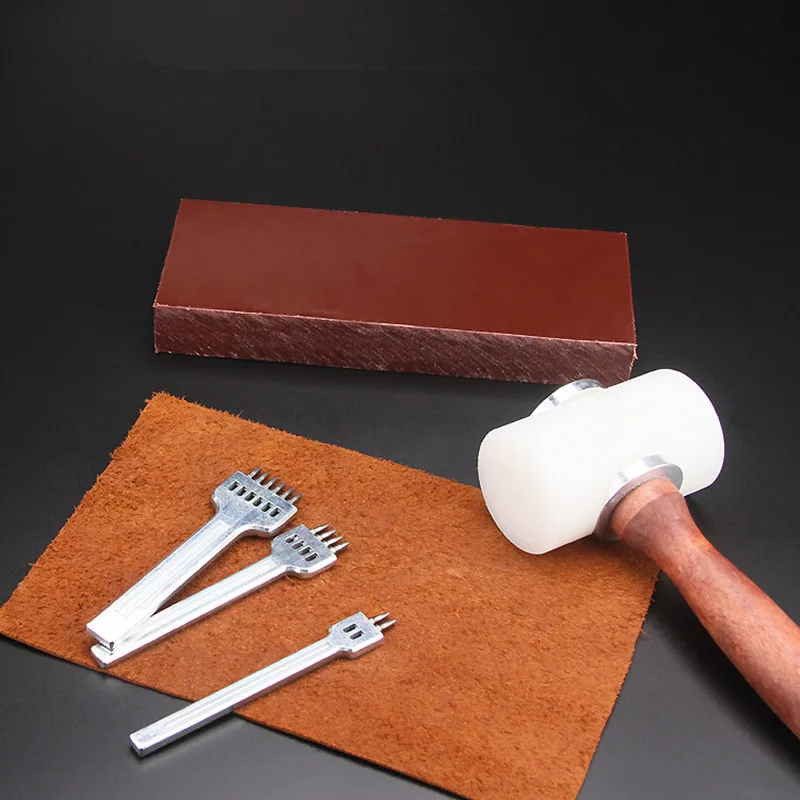 4 мм 2/4/6 зубец кожа Перфоратор Инструмент DIY строки кругового вырезать отверстие прошитой расстояние между отверстиями ручной инструмент