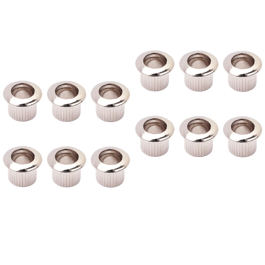 12x Nickel Metal Guitar Machine Head Tuning Peg Key Tuner Bushings Ferrules 12x Nickel Metal Guitar Machine Head Tuning Peg Key Tuner Bushings Ferrules