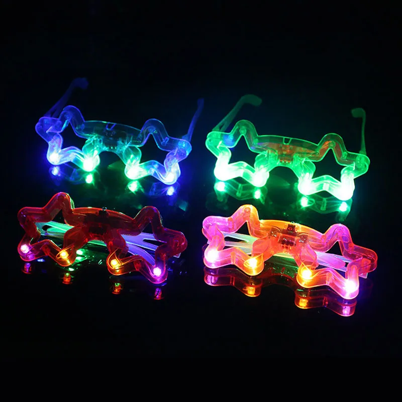 Led Neon Glow Glasses Glowing Toys Flash Butterfly Party KTV Bar Birthday Kid Toys led Party Sunglasses Glow In The Dark Toy (14) - 副本