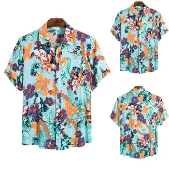 

2020 Summer Wear Men's Wear Short Sleeve Shirt England Self-cultivation Shivering Short Sleeve Shirt Male Cs162