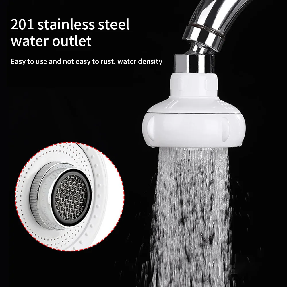 Water Bubbler Swivel Head Saving Tap Kitchen Faucet Aerator Connector Diffuser Nozzle Filter Mesh Adapter 360 Degree Aerator