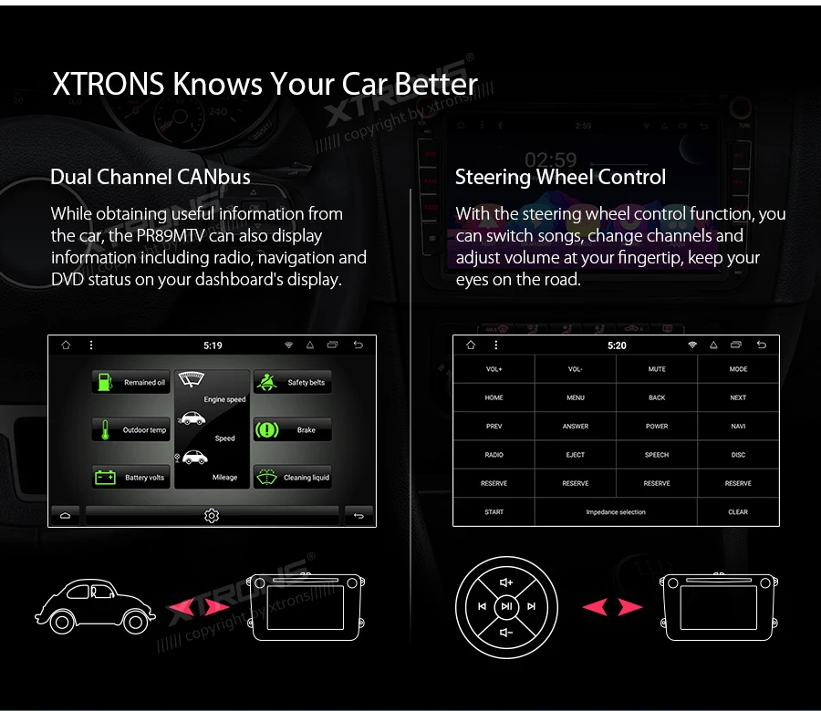 XTRONS " Android 9,0 Восьмиядерный gps автомобильный стерео dvd-плеер для Volkswagen Golf MK5 Jetta V Magotan Passat B для SKODA для сиденья