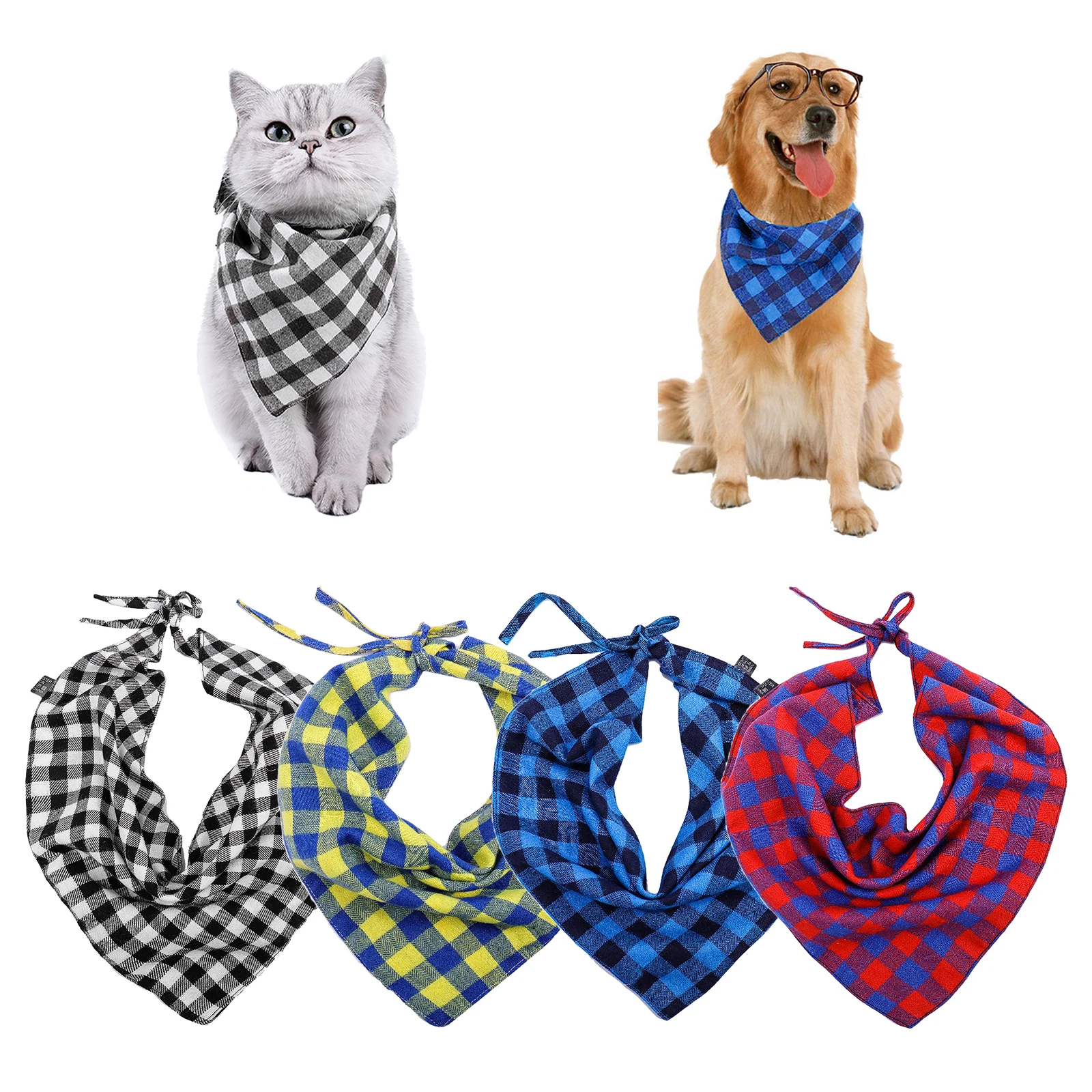 Pet Neckerchief Scarf Cat dog Bandana Bibs Scarf Collar Saliva Towel Triangle Neckerchief