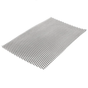 

1pc Practical Metal Titanium Mesh Sheet Heat Corrosion Resistance Silver Perforated Expanded Plate 200mm*300mm*0.5mm