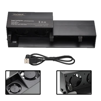

For PS4 Cooling Fan External USB Cooler with Auto Temperature Controlled Radiator Cooling Fan for Sony PlayStation 4 Console