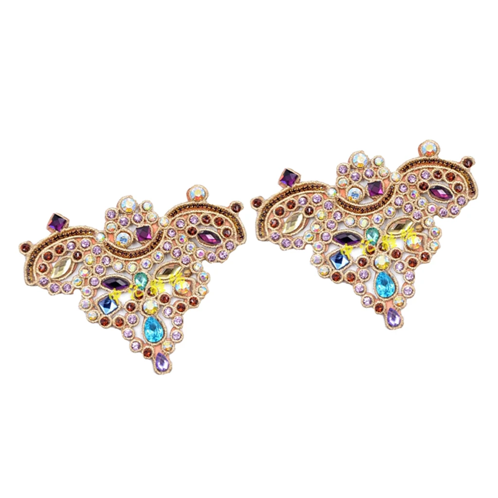 2x Crystal Shoe Clips Charm Buckle Removable Bag Dress Shoe Hat Decorations Elegant Rhinestone Pearl Shoes Clips  Decoration