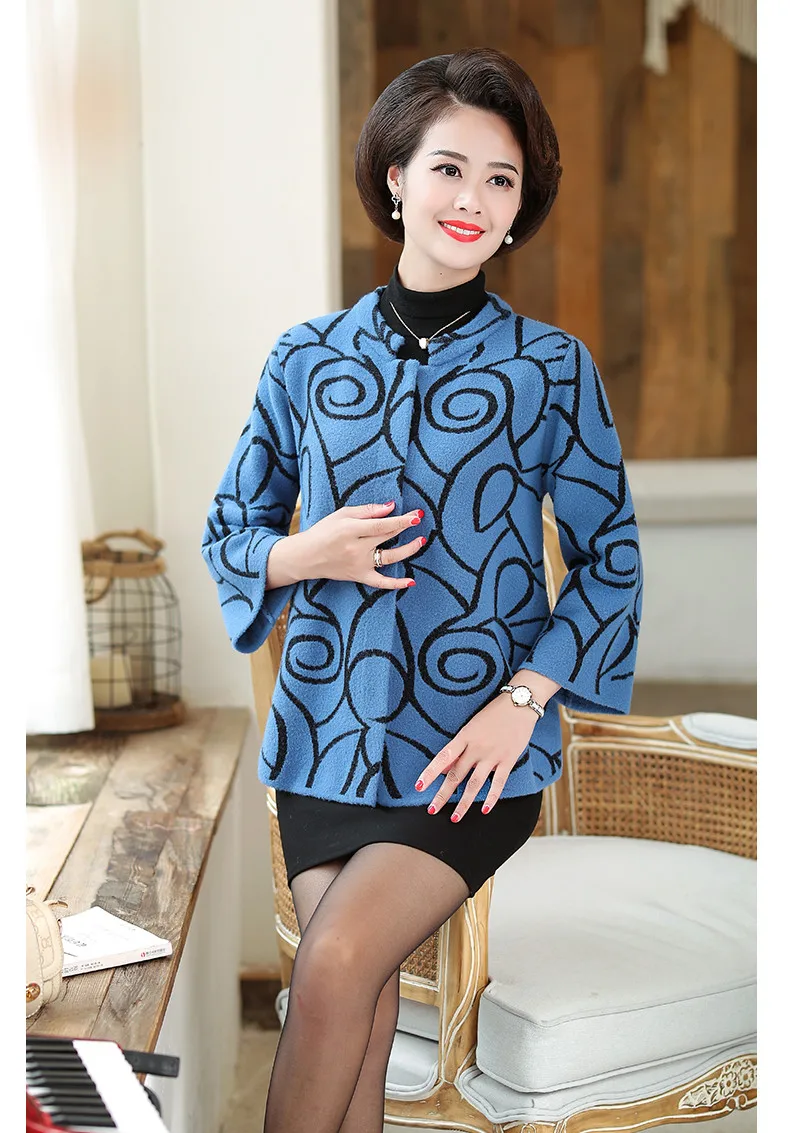 XJXKS Women woolen coat autumn winter new loose plus size comfortable casual high quality cashmere women coat