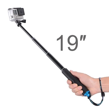 

Portable Selfie Stick Extend Monopod for GoPro Hero 9 8 7 6 5 Yi 4K Sjcam M10 Sj8 Eken H9 DJI Osmo Camera Go Pro Accessory