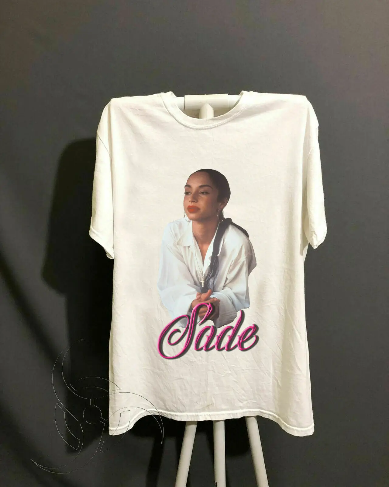 Пользовательские SADE ADU белая Винтажная футболка с перепечаткой Новый Топ Мода 100%