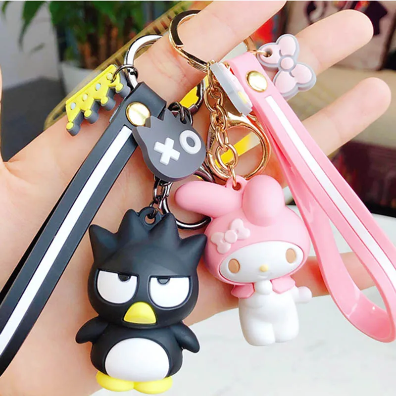 Милый брелок Hello Kitty Большие ушные брелки с собаками красивый мультяшный пингвин брелок мешочек для украшений брелок автомобильный кулон porte clef