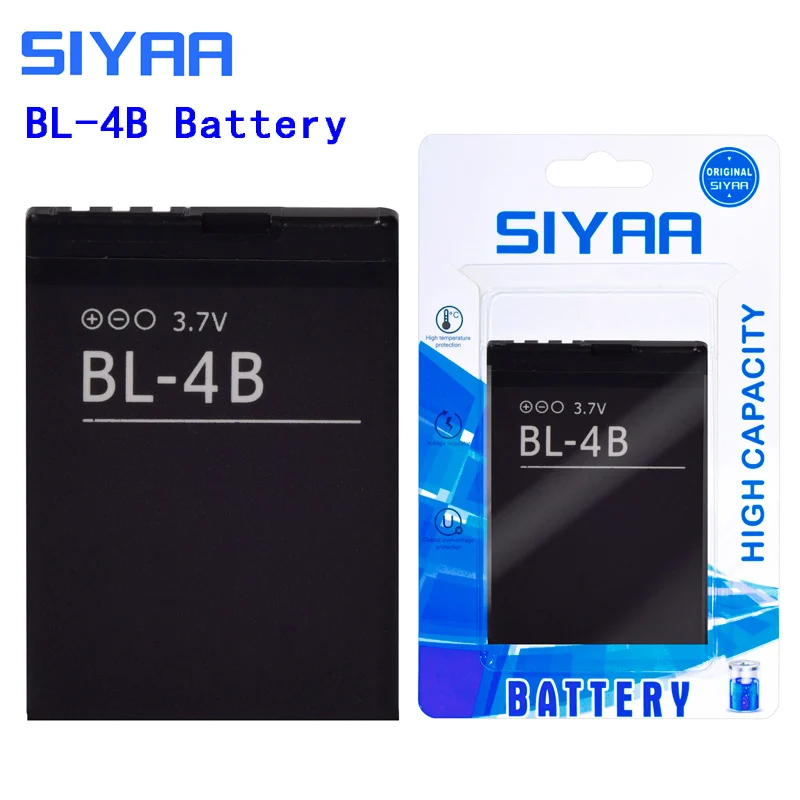 SIYAA BL-5C BL-4C BL-5J BL-4B BL-5B BL4C Батарея для Nokia C2-01 5070 1000 6100 1010 1100 Lumia 5800 BL5C BL 5C Батарея