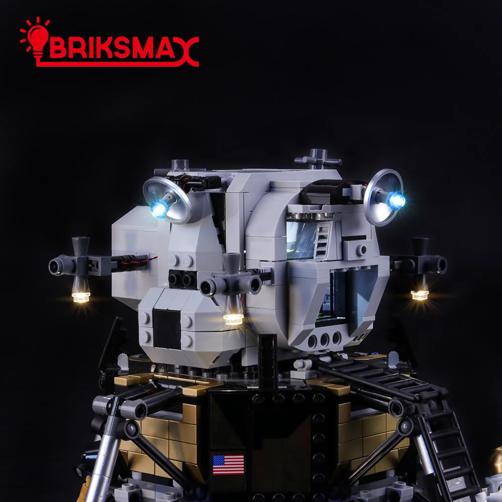 BriksMax светодиодный световой комплект для Creator 10266 Apollo 11 Lunar Lander строительные блоки модельное освещение комплект(не включает модель