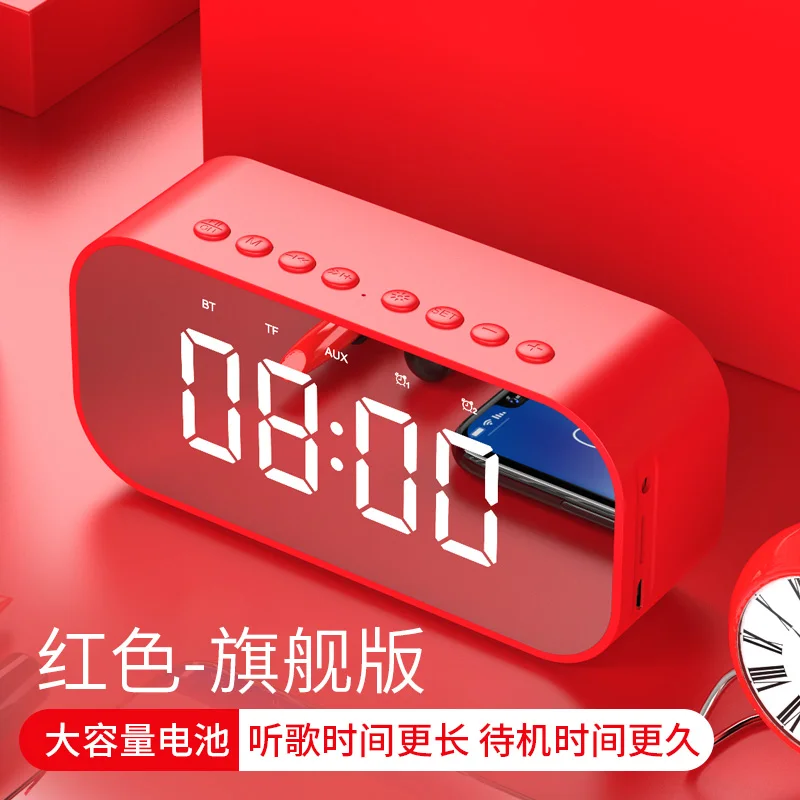 F Bluetooth Повтор светодиодный Будильник настольный ночник современный цифровой будильник Пробуждение Многофункциональный Wekker Часы Настольный Декор JJ60AC - Цвет: F