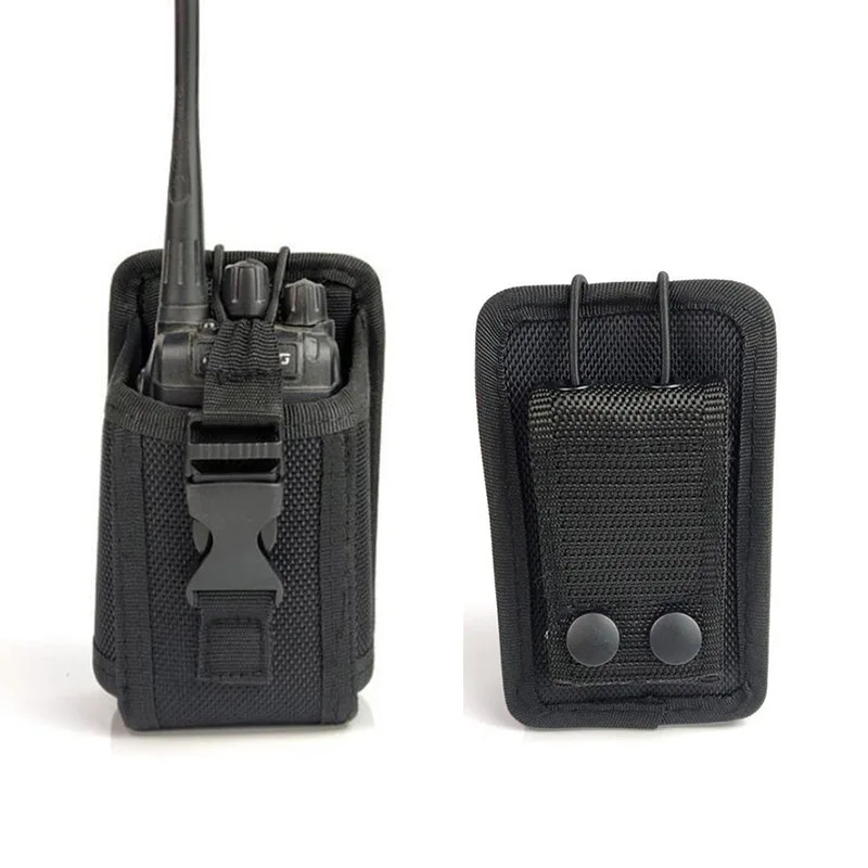 Outdoor Pouch Tactical Nylon Radio Walkie Talkie Holder Bag Magazine Mag Pouc DS 