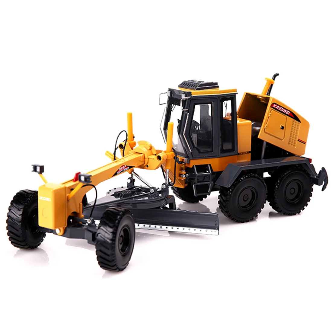 

High Quality 1:35 Alloy Engineering Vehicle Model Simulation Truck Grader Toy - Yellow