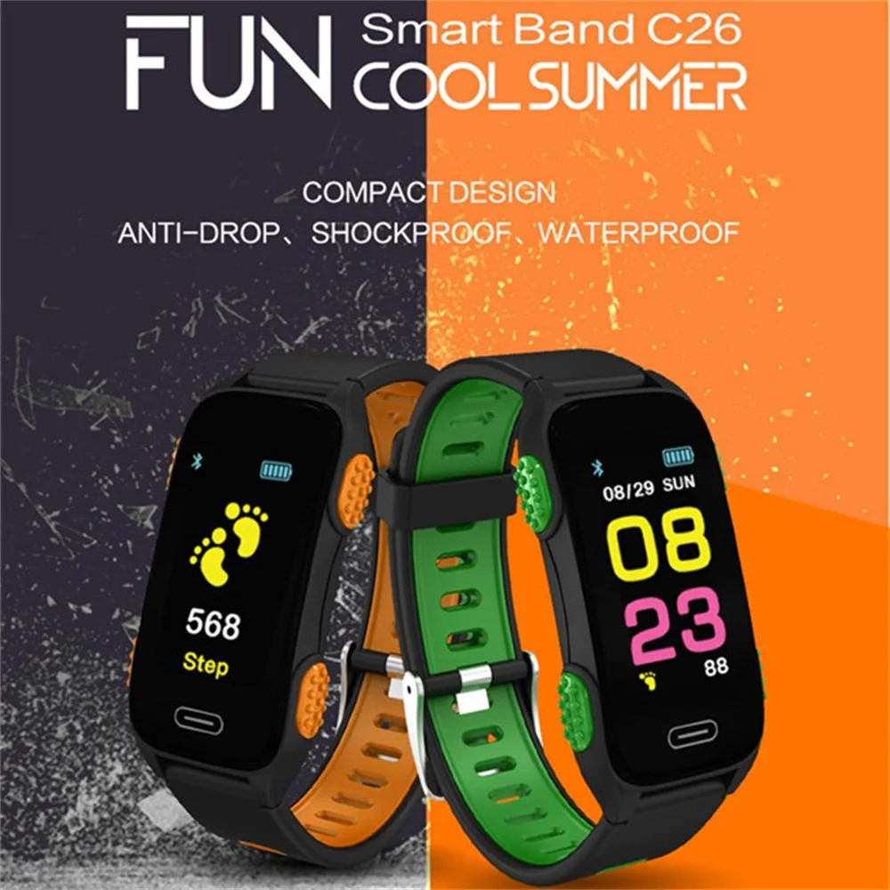 

Fitness Smart Band Activity Tracker Bracelet Pedometer Heart Rate Monitor Sports Smartband For Huawei Xiaomi Phone Men Women