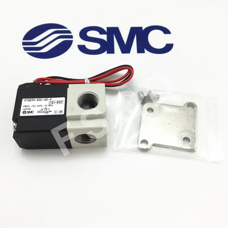 VT307V-5G1-02-F SMC 3 порт клапан электромагнитный с прямым управлением Poppet Тип вакуумные характеристики VT307V серии пневматические инструменты