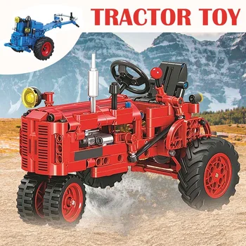 

Educational Toys for Children NEW City Classic Old Tractor Car Building Block for Technic DIY Walking Tractor Truck Brick