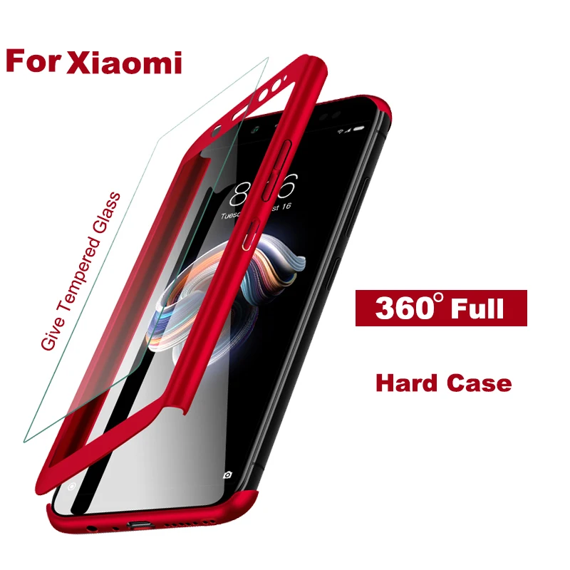 

360 Full Protection Phone Case For Xiaomi 9 9SE play XM8 lite F1 8 SE Shockproof Cover MAX 3 2 8 MIX 2 6X A1 Case With Glass