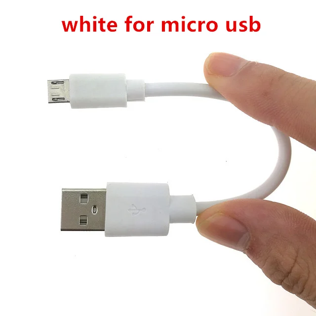 15 см короткий микро-usb кабель type-c зарядный кабель для Iphone 5S 6 6s 7 Plus Xiaomi samsung для huawei Android кабель для зарядного устройства - Цвет: white for android