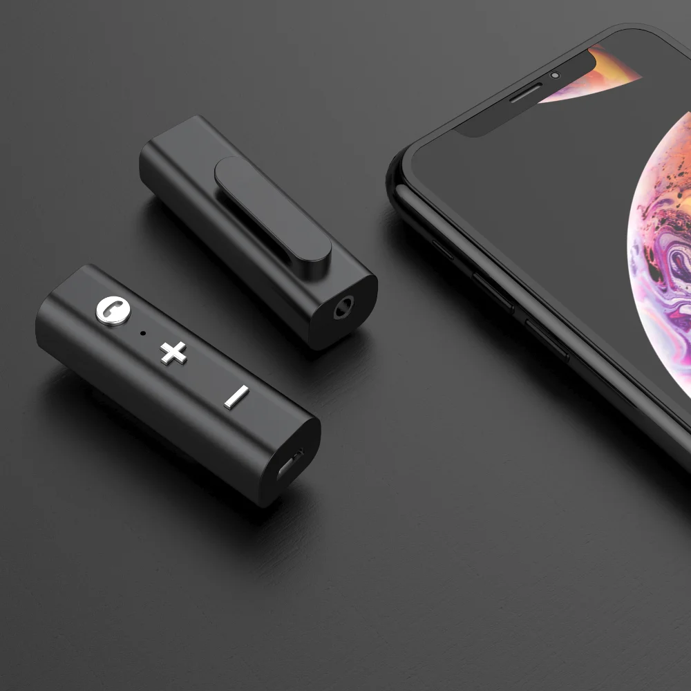 AUDEW BT001 bluetooth 5,0 2-в-1 аудио приемник адаптер стерео Динамик Hands-free 3,5 мм AUX для автомобиля bluetooth автомобильный набор, свободные руки