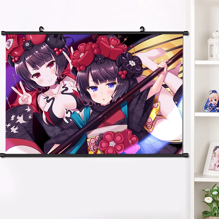 Аниме Fate/Grand для FGO Кацусика Хокусай прокрутки плакат манга настенные подвесные