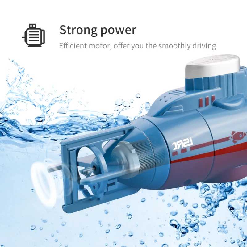 70CM Dive Depth Simulation Remote Control Military Submarine Dual Motors Stable Hover Power Off From Water 25Mins Endure RC Toy 6
