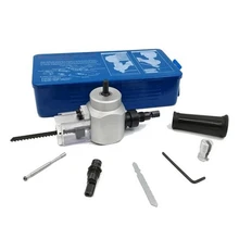 Профессиональная двойная головка листового металла Nibbler Cutter Holder Tool Drill Attachment Kit для резки железная стальная плита дерево пластик F